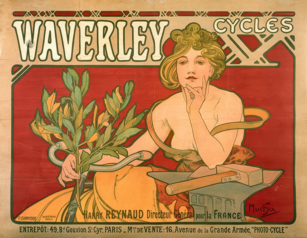 Cicli Waverley da Alphonse Mucha