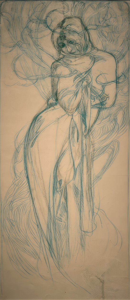 Inverno da Alphonse Mucha