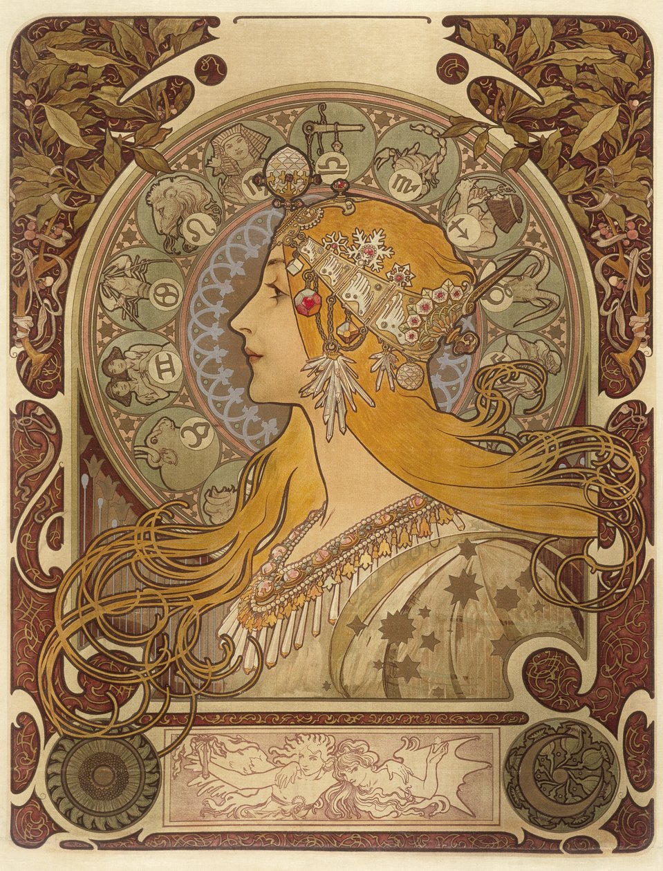 Zodiaco da Alphonse Mucha