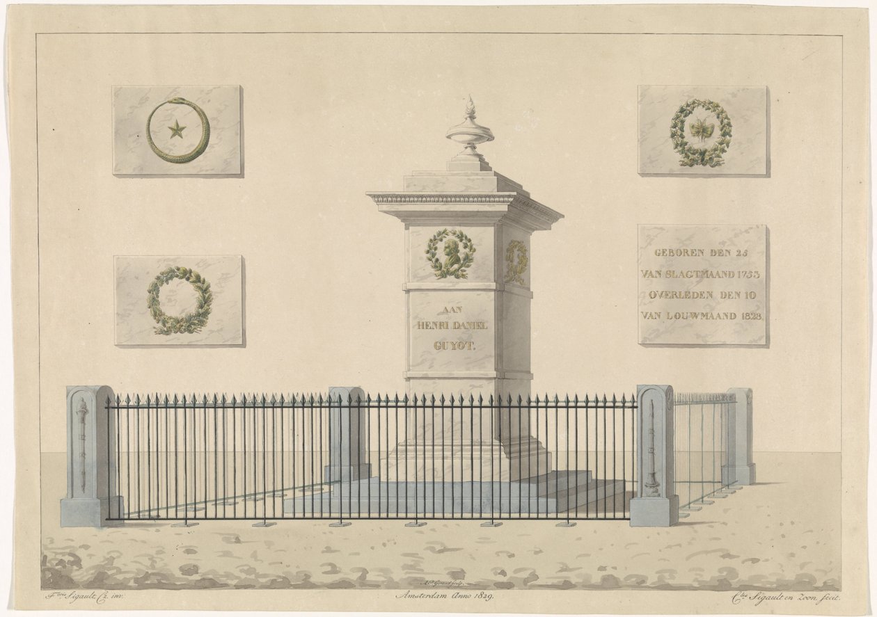Monumento a Henri Daniël Guyot da Alphonse Pierre Giraud