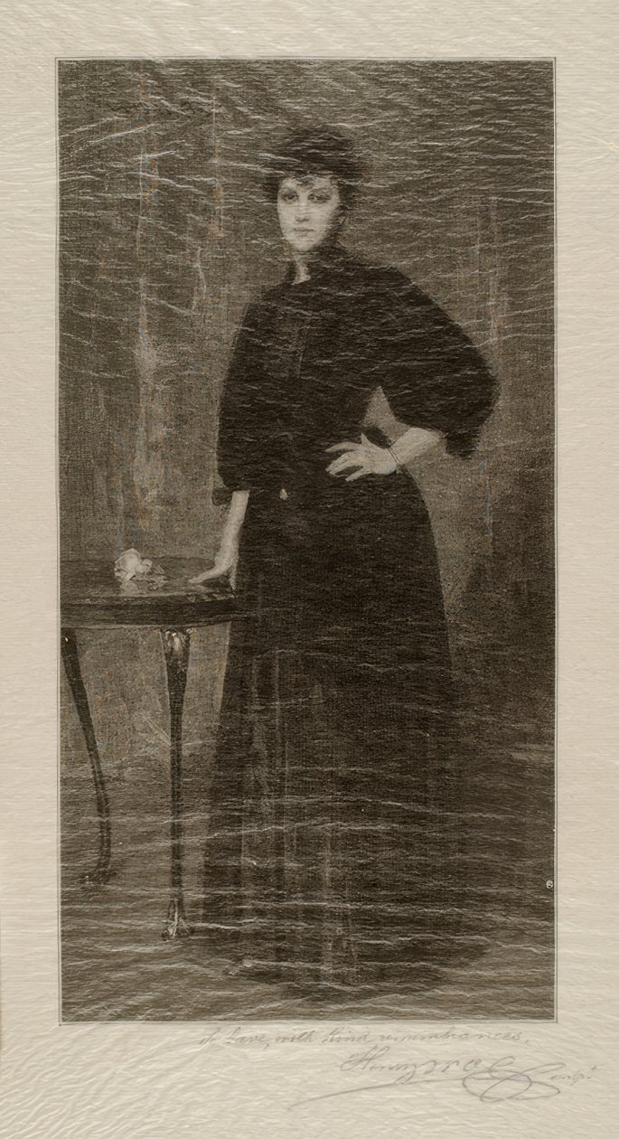 Una signora in nero da Alsace Henry Wolf