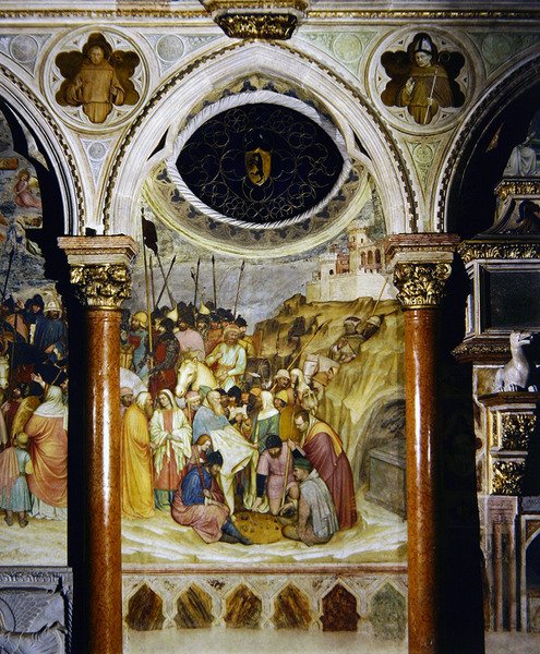 Soldati che giocano a dadi da Altichiero da Zevio