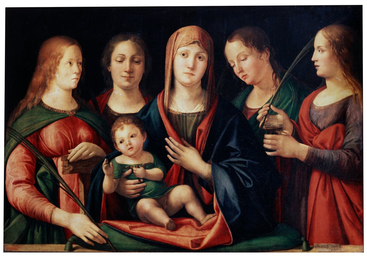 Madonna col Bambino con Maria Maddalena, Santa Caterina e due Santi, 1504 da Alvise Vivarini