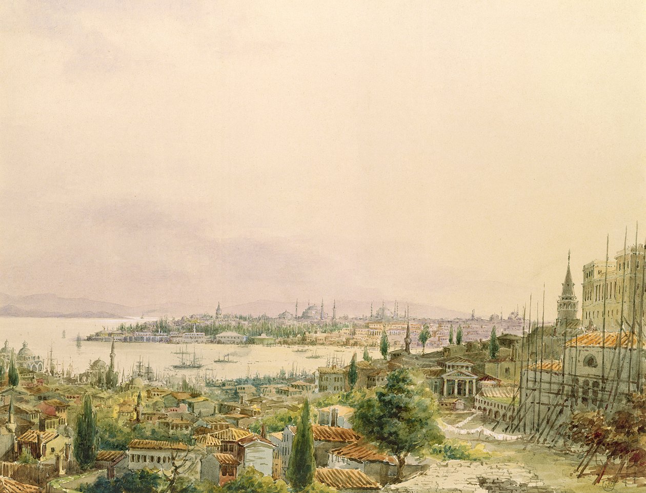 Vista di Costantinopoli da Pera da Amadeo Preziosi
