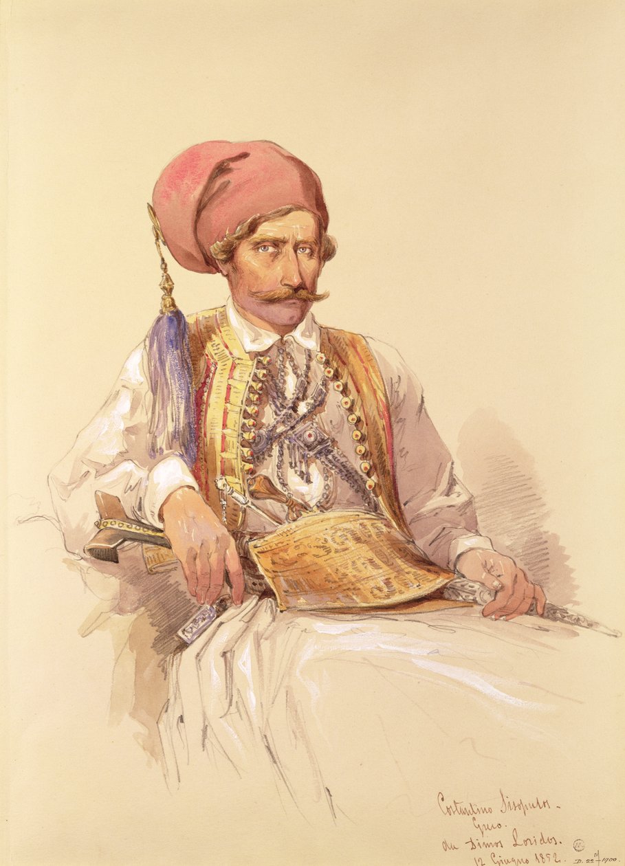 Constantinos Sisopulos, 1852 da Amadeo Preziosi