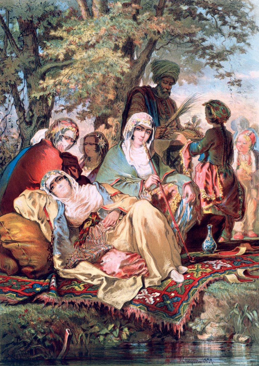Harem, 1857 da Amadeo Preziosi
