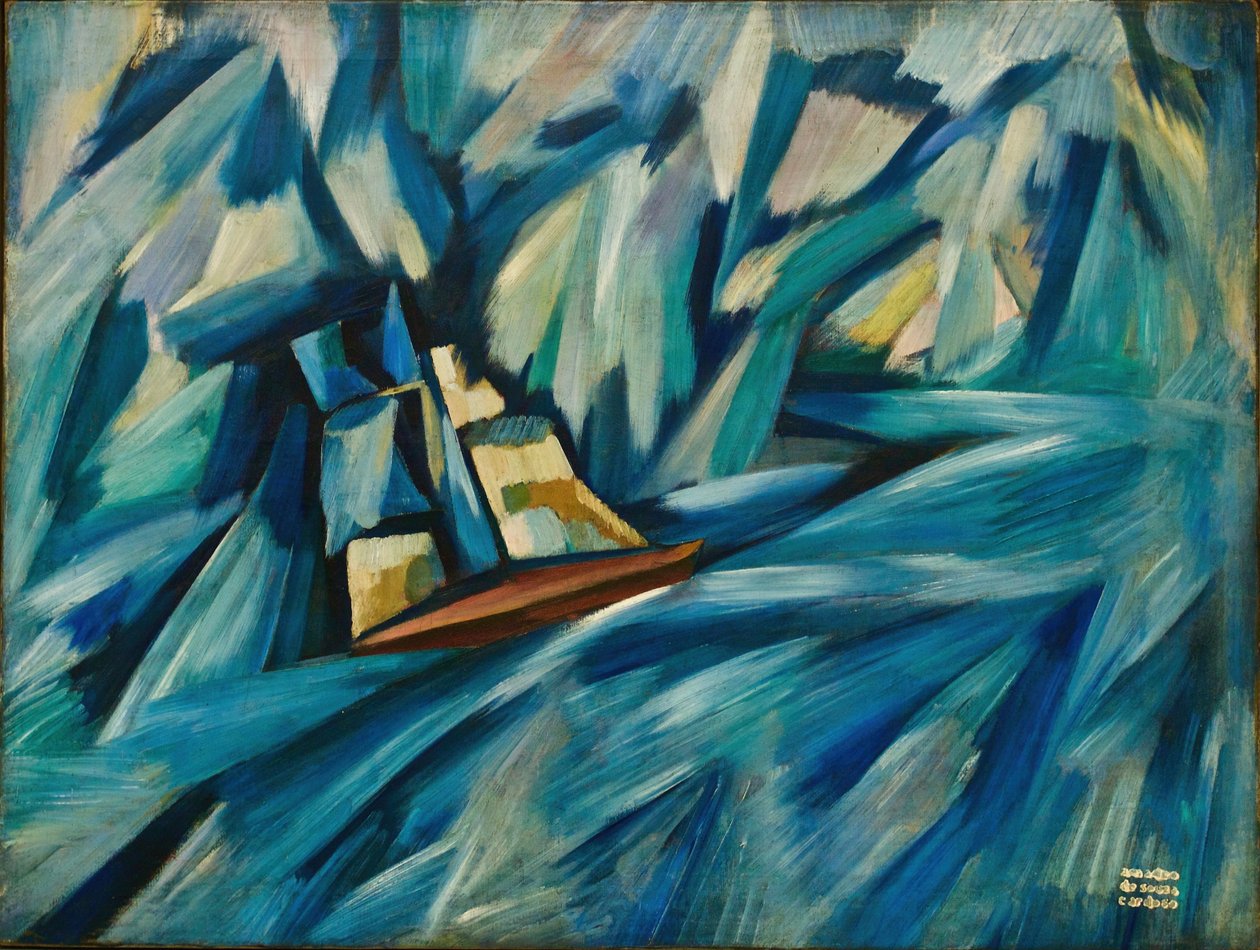 Barca a vela, c.1914 da Amadeu de Souza Cardoso