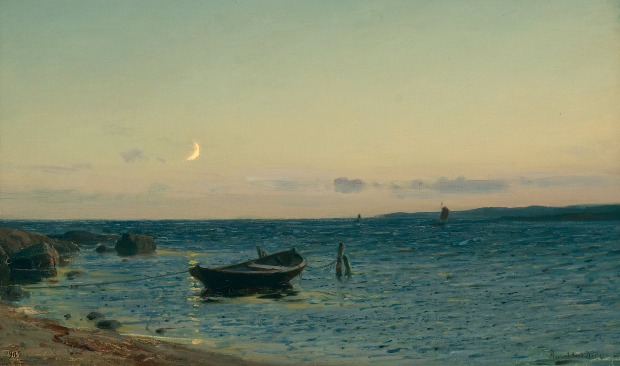 Norvegese:  Sera in riva al mare Sera in riva al mare da Amaldus Nielsen