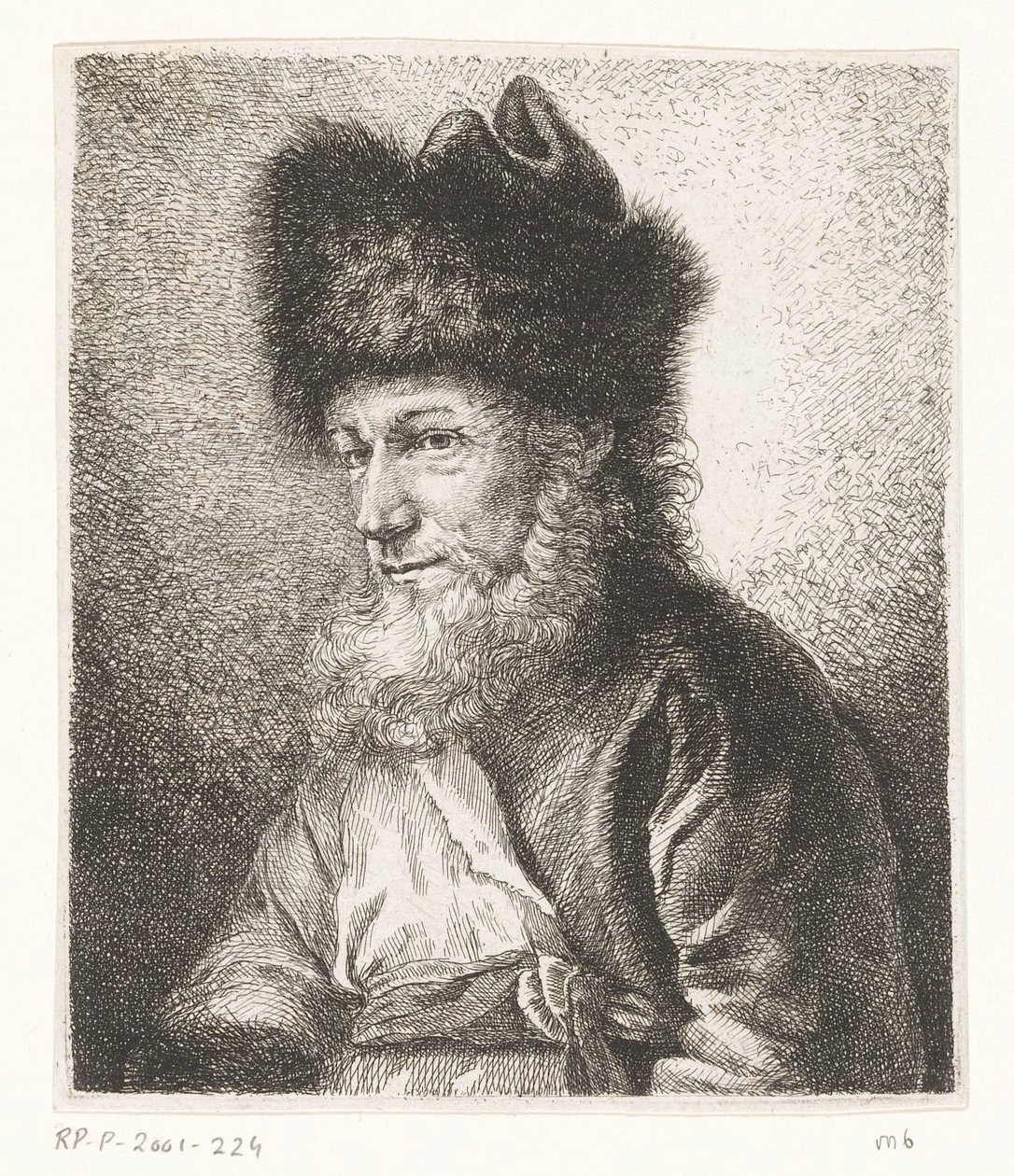 Ritratto di Michel Hirsch, rabbino a Potsdam da Amalie Baader