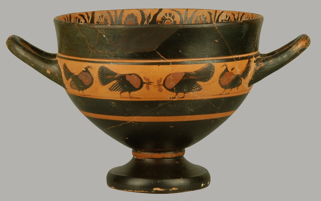 Skyphos a figure rosse attica, c.540 a.C. da Amasis Painter circle of Amasis Painter circle of