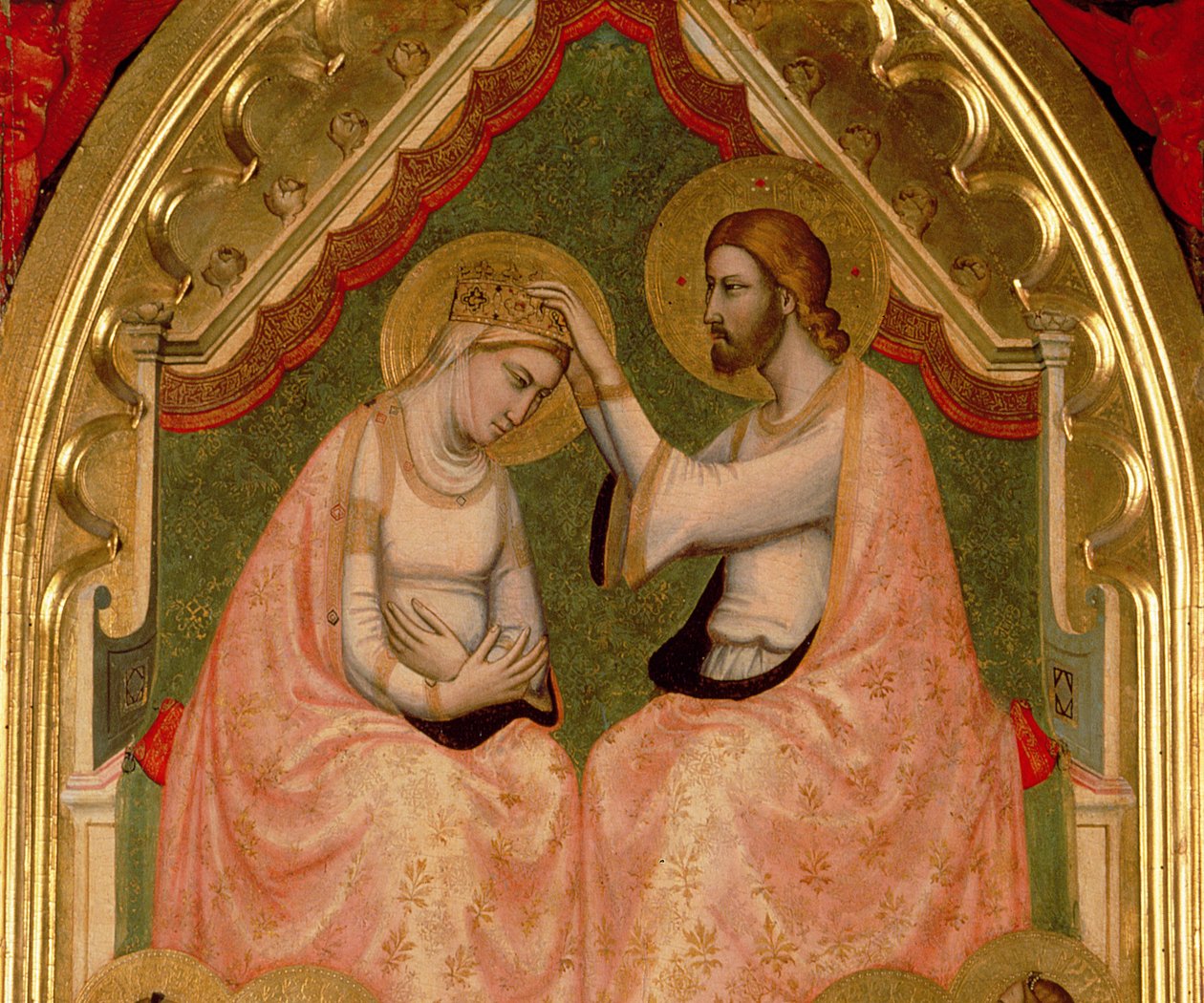 Incoronazione della Vergine (dettaglio del pannello centrale) da Ambrogio Bondone Giotto