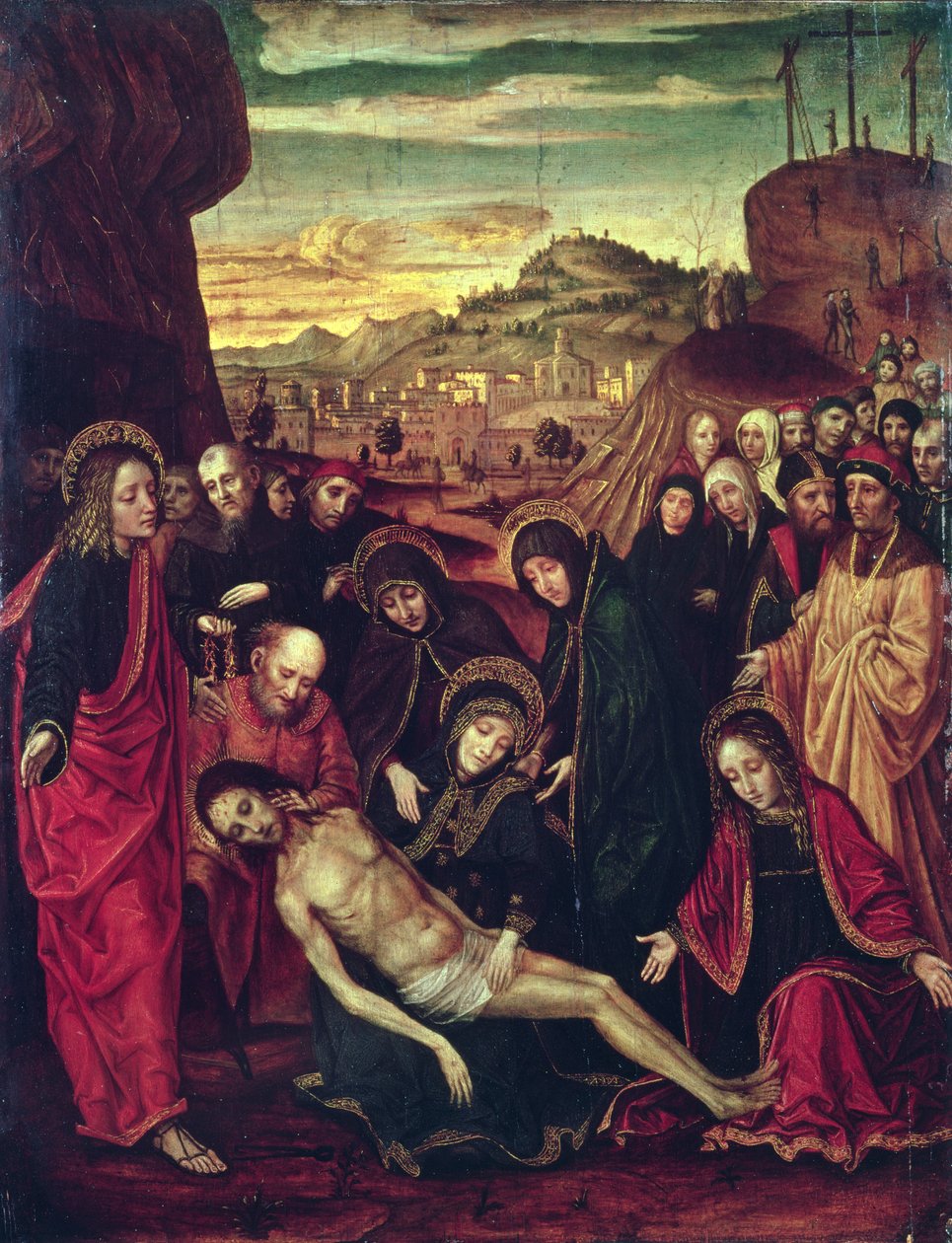 Compianto sul Cristo morto da Ambrogio Bergognone