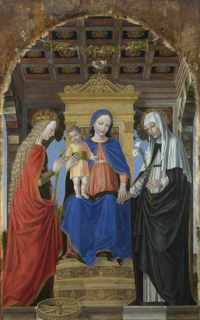 La Vergine e il Bambino con i santi da Ambrogio Bergognone