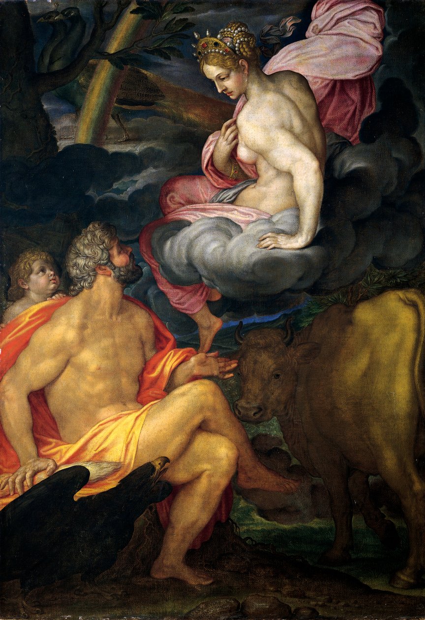 Giove, Giunone e Io, di Ambrogio Figino da Ambrogio Giovanni Figino