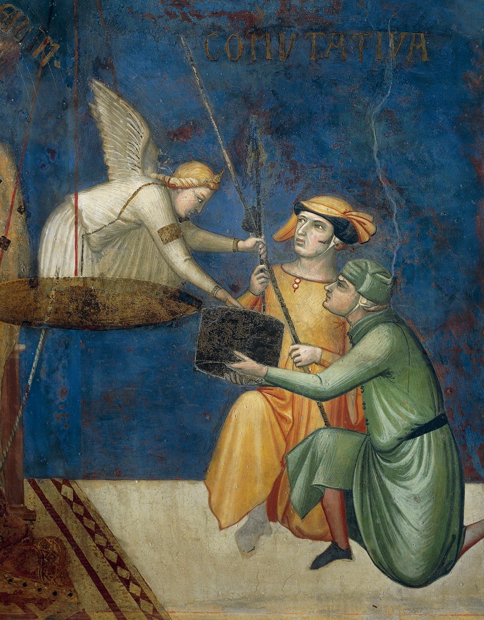 Allegoria del Buon Governo, Giustizia Commutativa o Punizione Commutativa, (dettaglio) dall