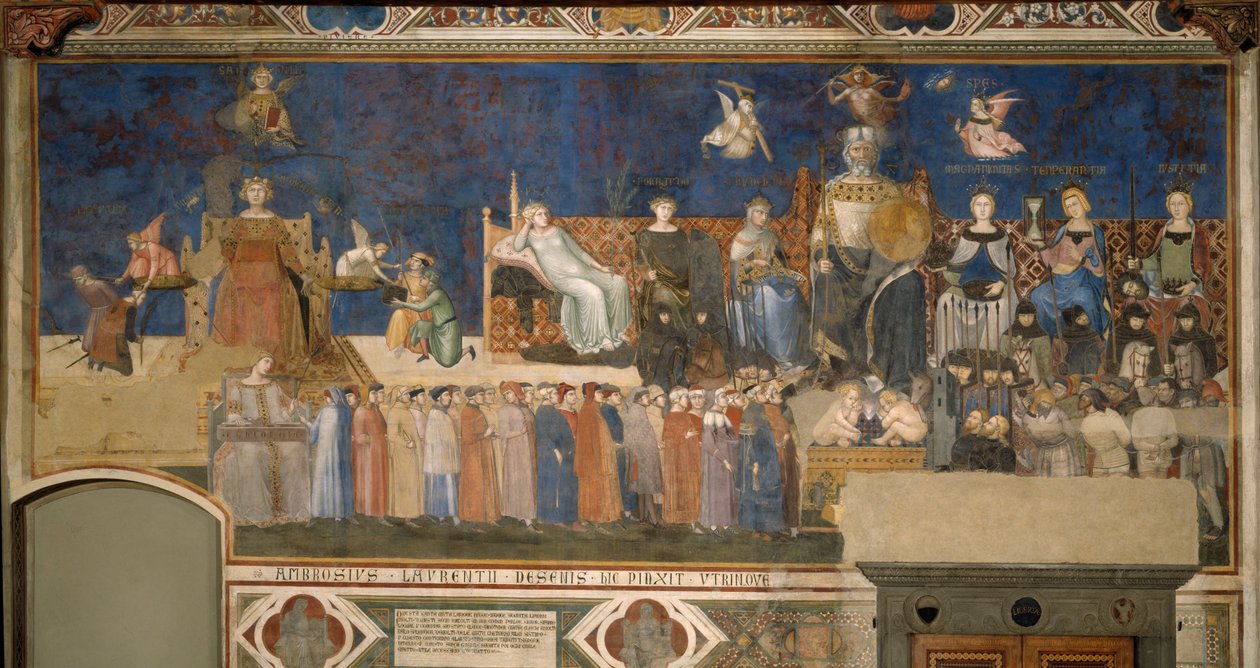 Allegoria del Buon Governo (ciclo di affreschi) da Ambrogio Lorenzetti
