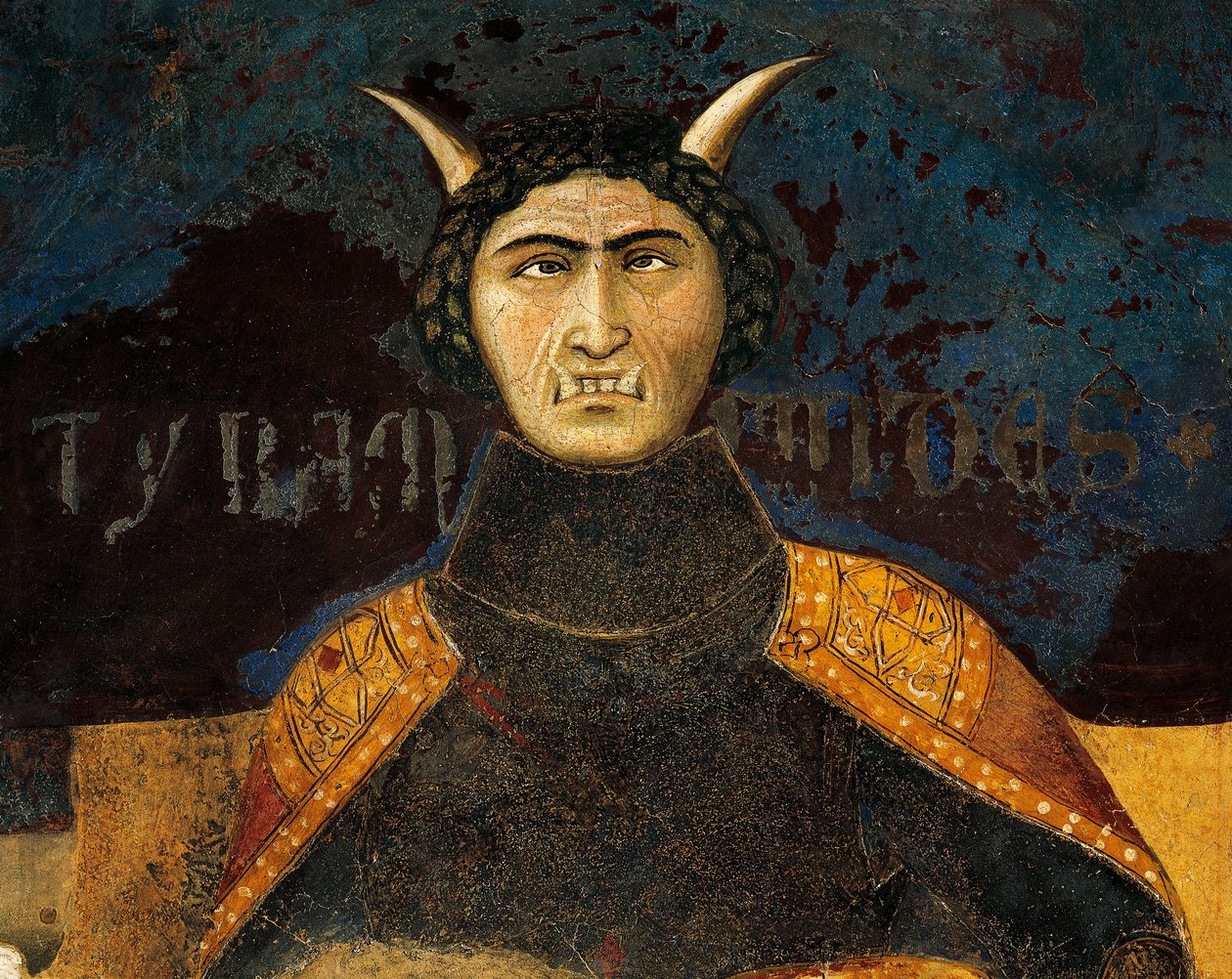 Allegoria del cattivo governo, tirannia (dettaglio) da Ambrogio Lorenzetti