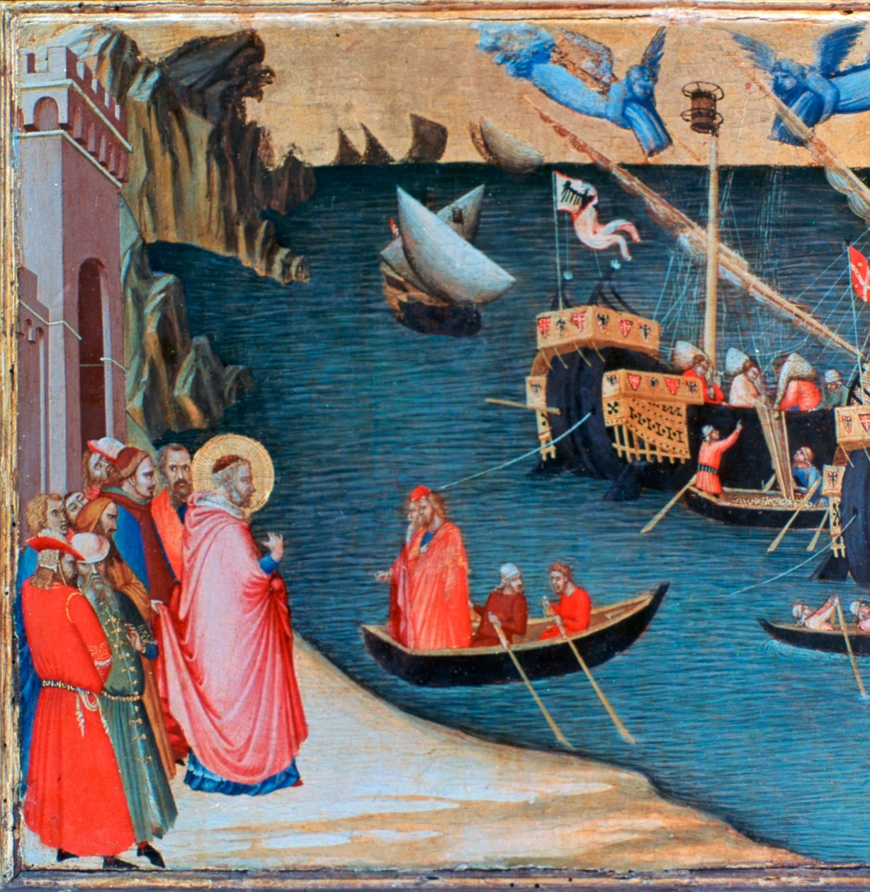 San Nicola Salva Mira dalla Carestia, c1327-1332 da Ambrogio Lorenzetti