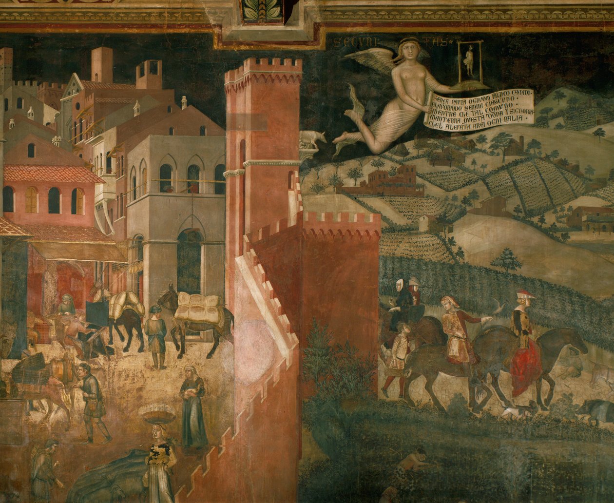 Le benedizioni del buon governo (affresco) da Ambrogio Lorenzetti