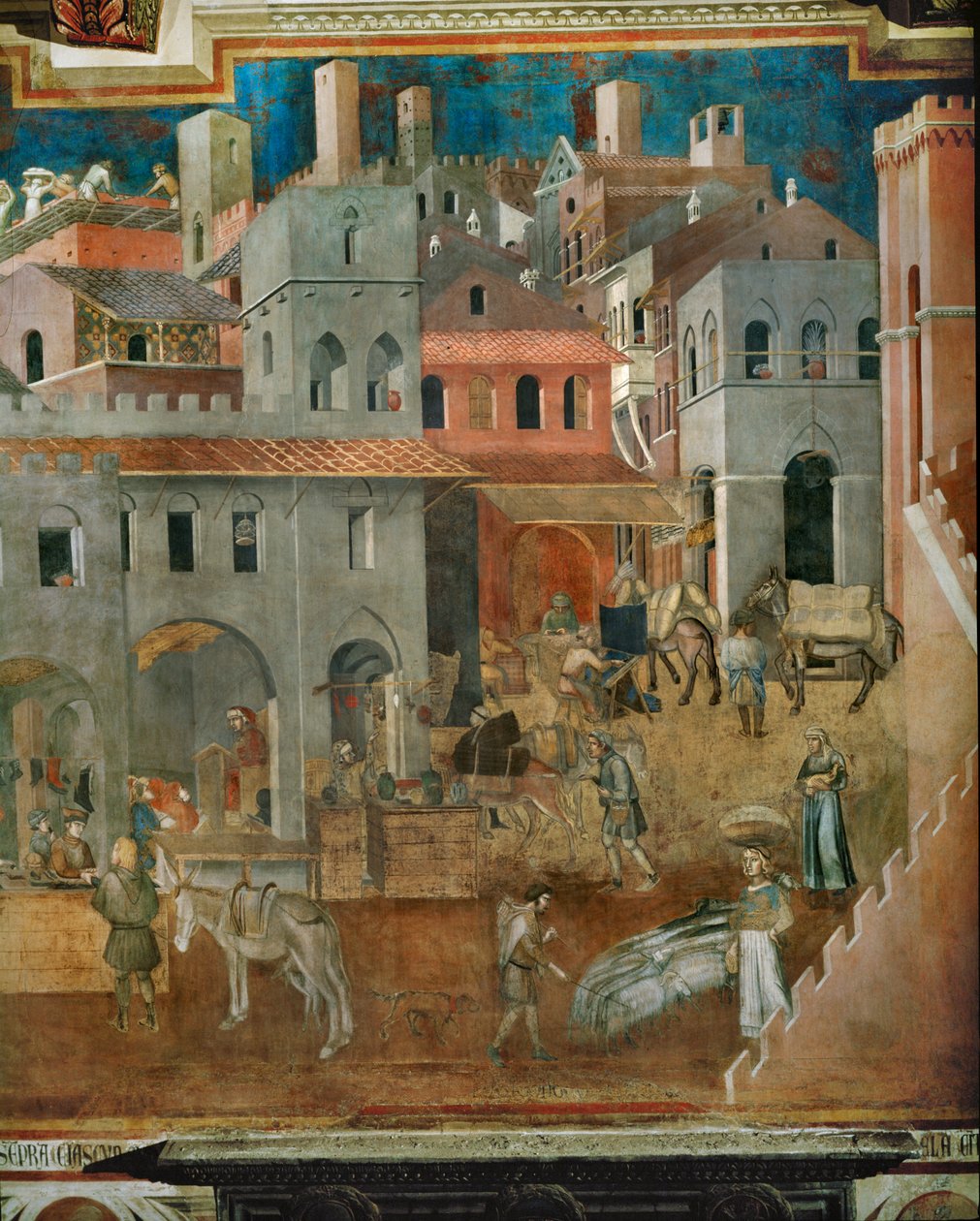 Le benedizioni del buon governo (affresco) da Ambrogio Lorenzetti
