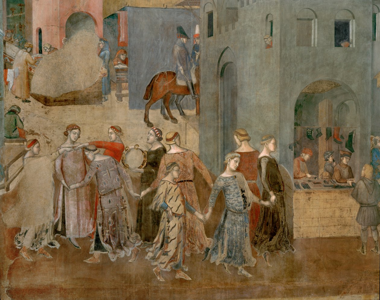 Le benedizioni del buon governo (affresco) da Ambrogio Lorenzetti