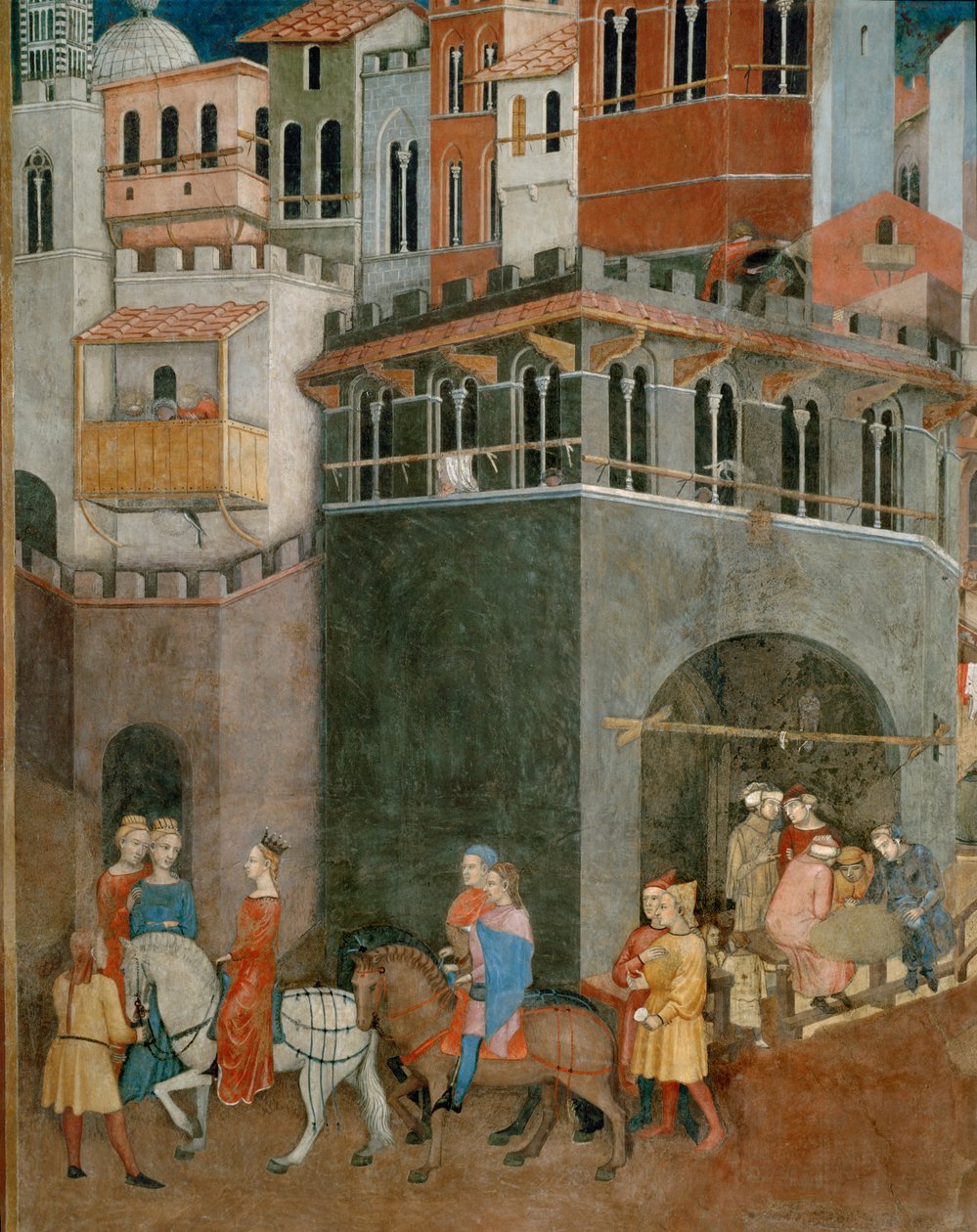 Le benedizioni del buon governo (affresco) da Ambrogio Lorenzetti