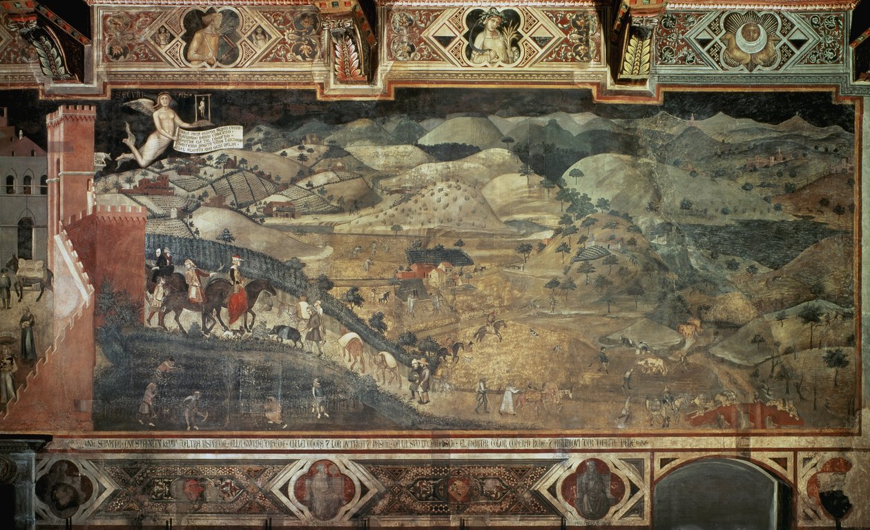 La campagna (dettaglio) da Ambrogio Lorenzetti