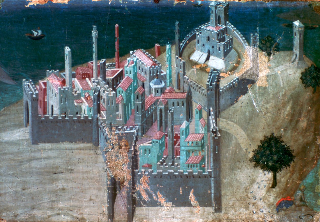 Veduta di una città costiera da Ambrogio Lorenzetti