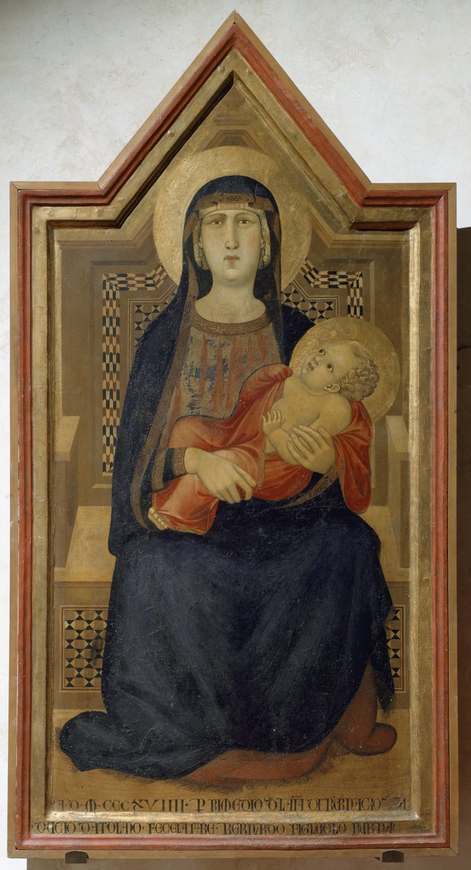 Vergine Maria e Bambino Gesù da Ambrogio Lorenzetti