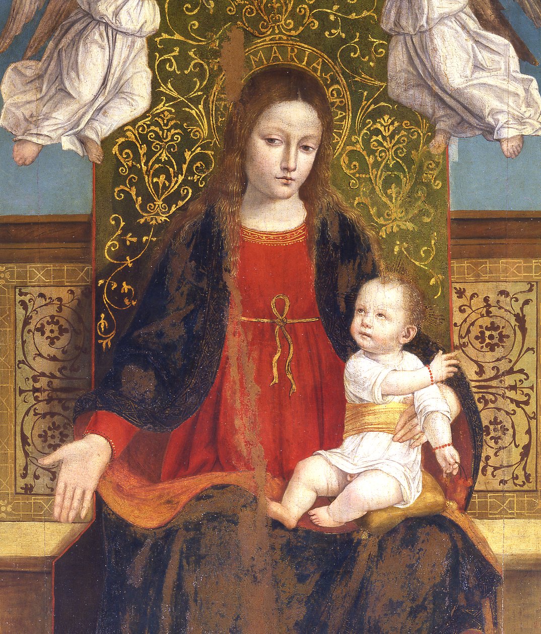 Madonna col Bambino (dettaglio) da Ambrogio da Fossano