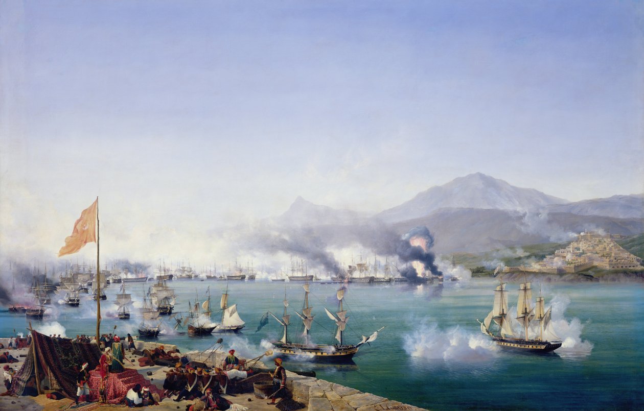 La battaglia di Navarino, 20 ottobre 1827 da Ambroise Louis Garneray