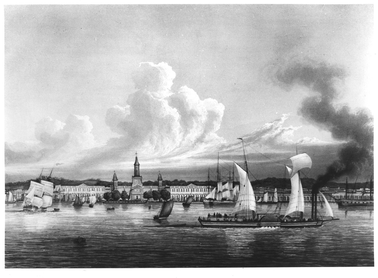 Veduta di New Orleans da Ambroise Louis Garneray