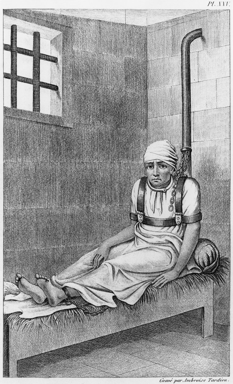 Pazzi incatenati a Bedlam, illustrazione da 