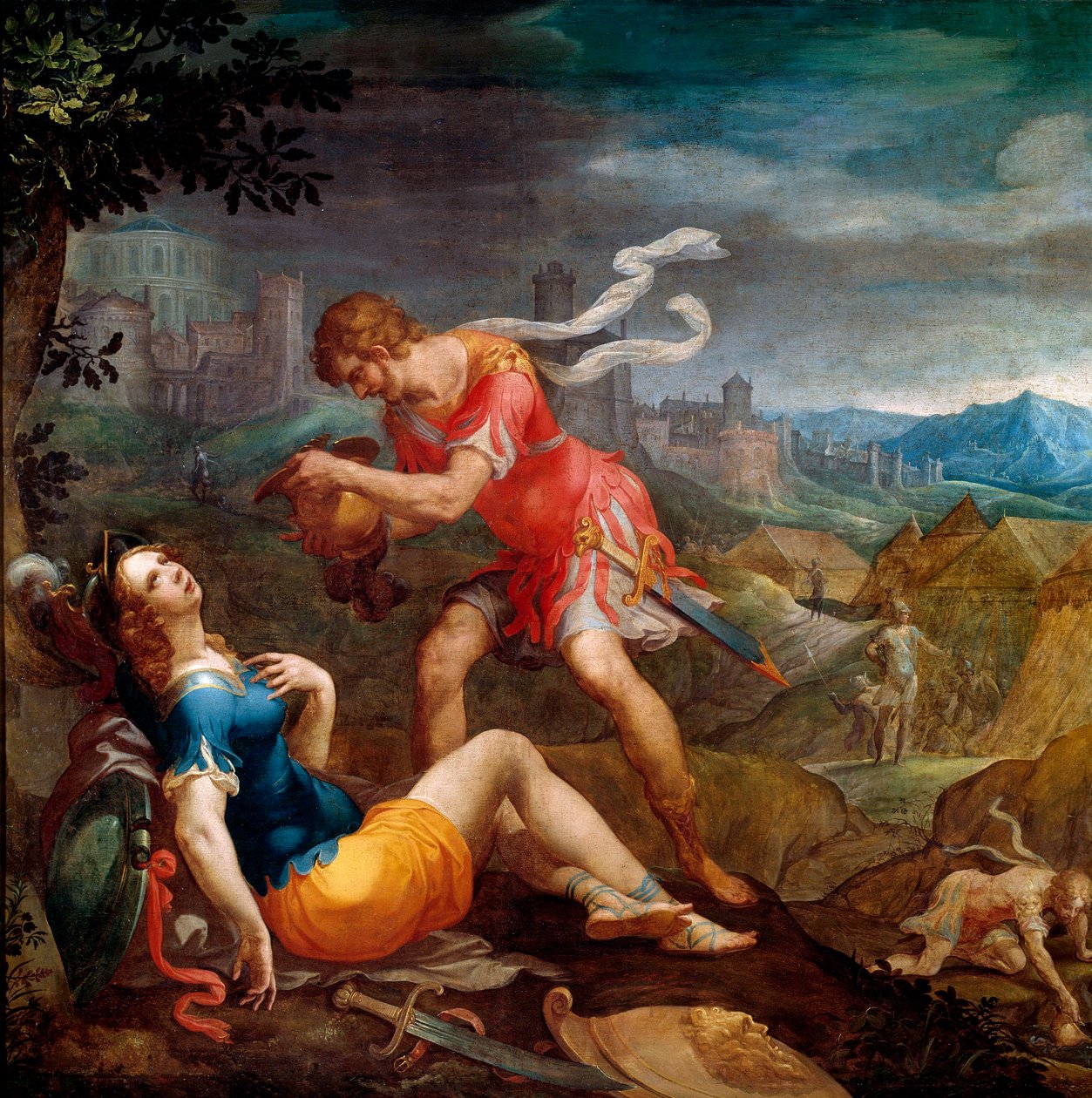Tancredi battezza Clorinda da Ambroise Dubois