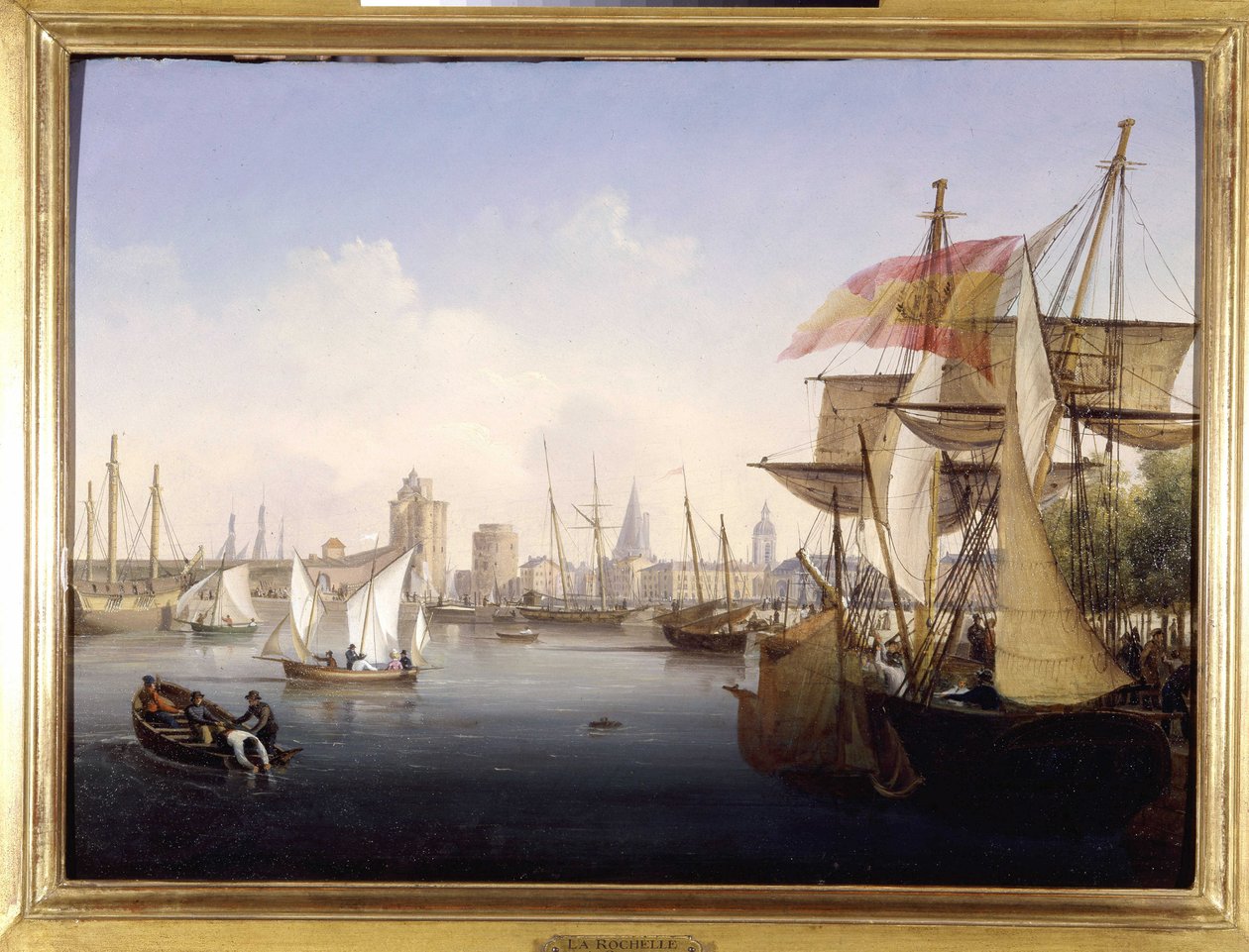 Il porto di La Rochelle di Louis Garneray, sd. circa 1820 da Ambroise Louis Garneray