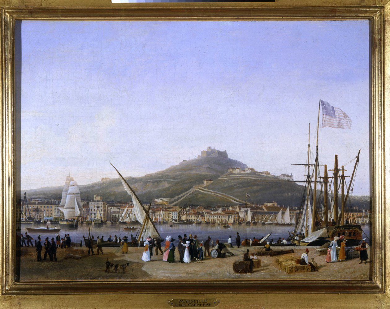 Porto di Marsiglia da Ambroise Louis Garneray