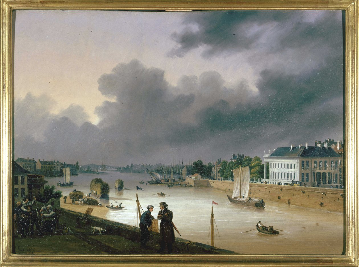 Il porto di Nantes di Louis Garneray, ca. 1820 da Ambroise Louis Garneray