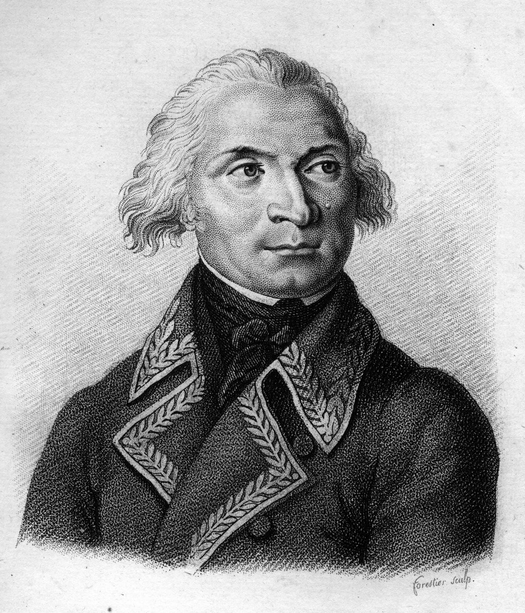 Charles Pichegru. Generale francese (1761-1804). in "Portraits of the French Generals". Inciso da Ambroise Tardieu nel 1818. Collezione Stella da Ambroise Tardieu
