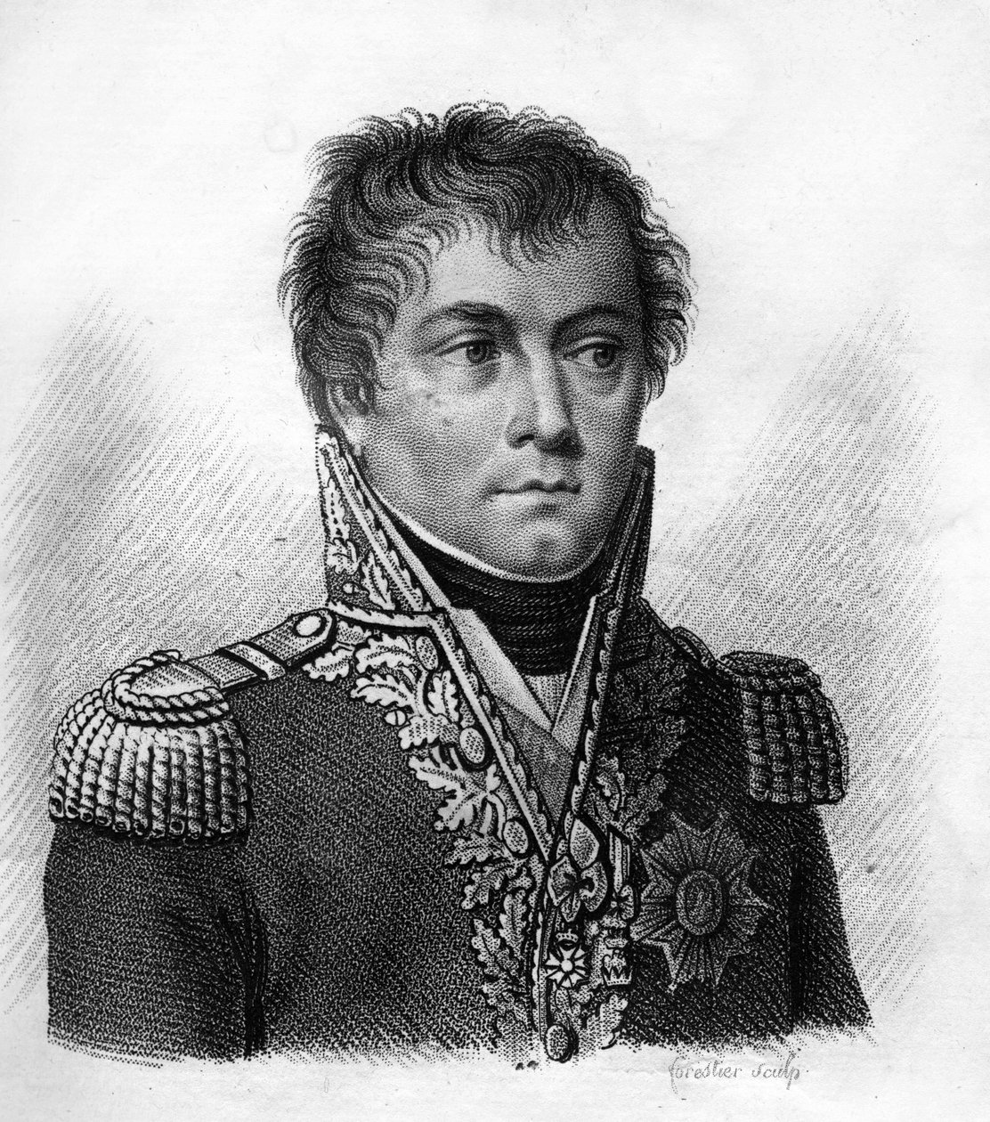 Conte Antoine François Andreossy (1761-1828), generale e diplomatico francese. Inciso da Ambroise Tardieu nel 1818. Collezione Stella da Ambroise Tardieu