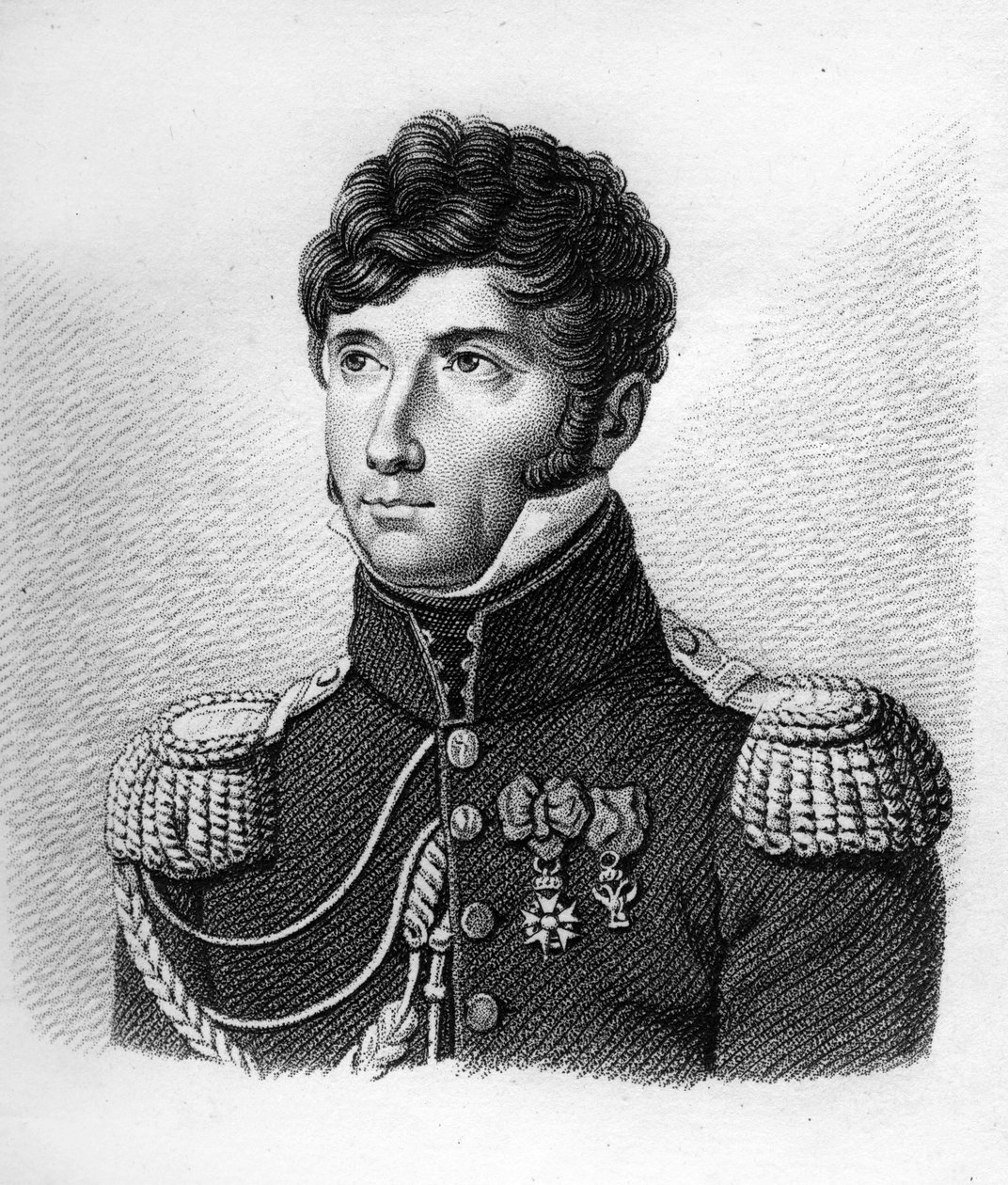 Louis Michel Letort (Le Tort) (1773-1815) in Generale di Brigata - in "Portraits des généraux français en suite les victoires et conquêtes des Français". Inciso da Ambroise Tardieu nel 1818. Collezione Stella da Ambroise Tardieu