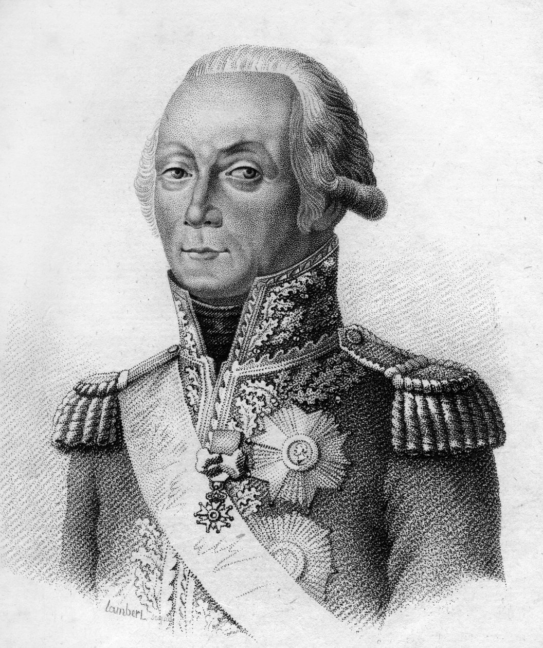 Maresciallo Kellermann. François Etienne Christophe Kellermann, duca di Valmy, maresciallo di Francia (1735-1820) - in 