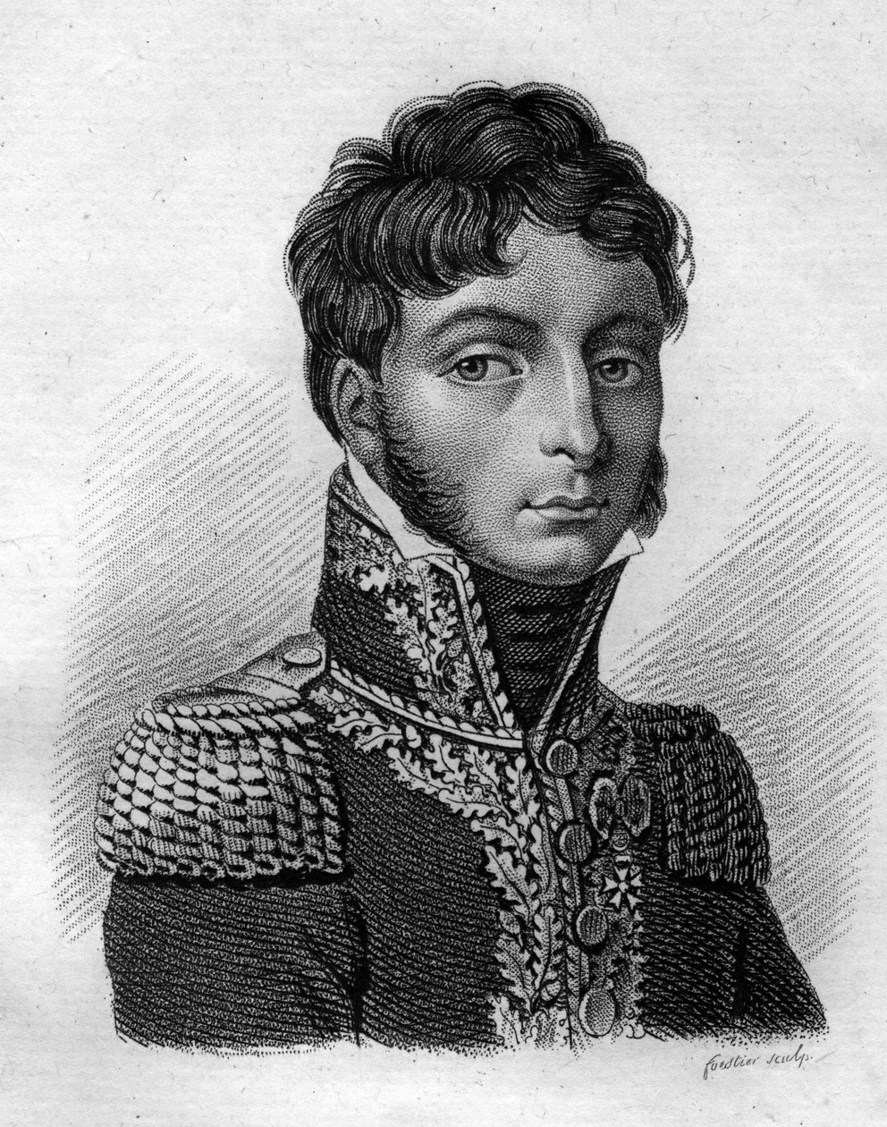 Philippe Paul, Conte di Ségur (1780-1873), generale e storico francese - in "Portraits des généraux français en suite les victoires et conquêtes des Français". Inciso da Ambroise Tardieu nel 1818. Collezione Stella da Ambroise Tardieu