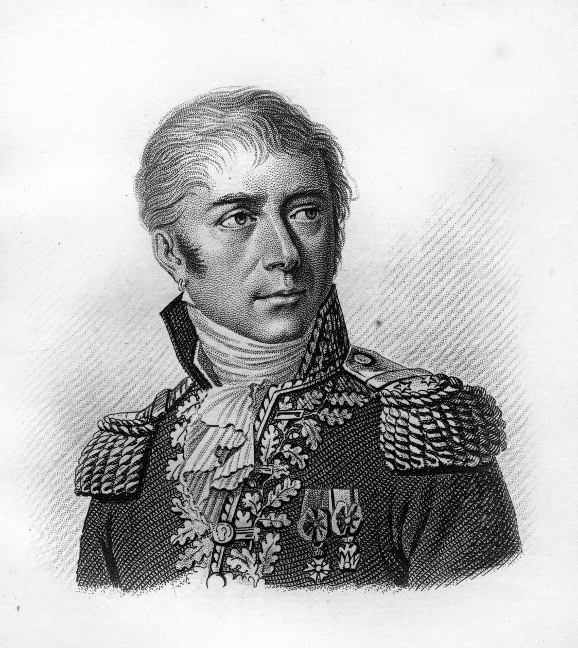 Ritratto del generale Honore Vial.1776-1813.- in "Portraits dei generali francesi dopo le vittorie e conquiste dei francesi". Inciso da Ambroise Tardieu nel 1818. Collezione Stella. da Ambroise Tardieu