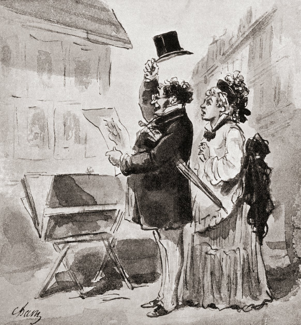 Il collezionista entusiasta, da The Quest of The Print, pubblicato nel 1932 da Amédée de Noé