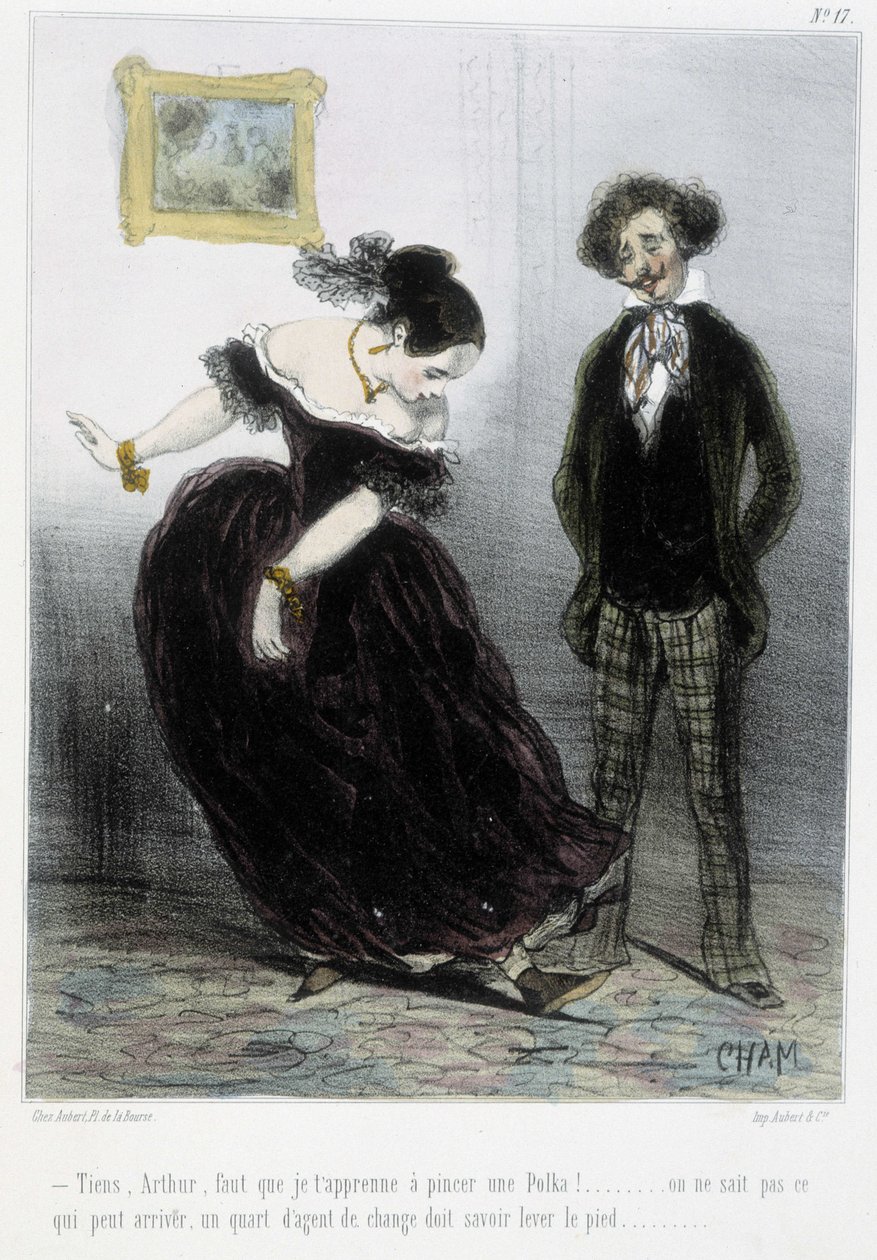 Caricatura - in "Madeleines" di Cham, v.1870-1880 da Amédée de Noé