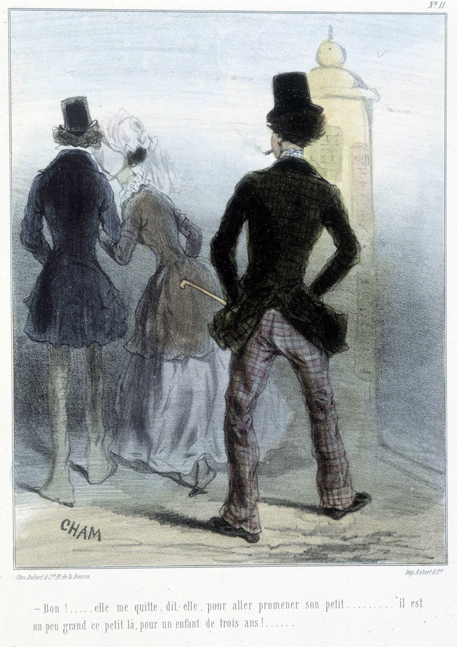 Caricatura - in "Madeleines" di Cham, ca. 1870-1880 da Amédée de Noé