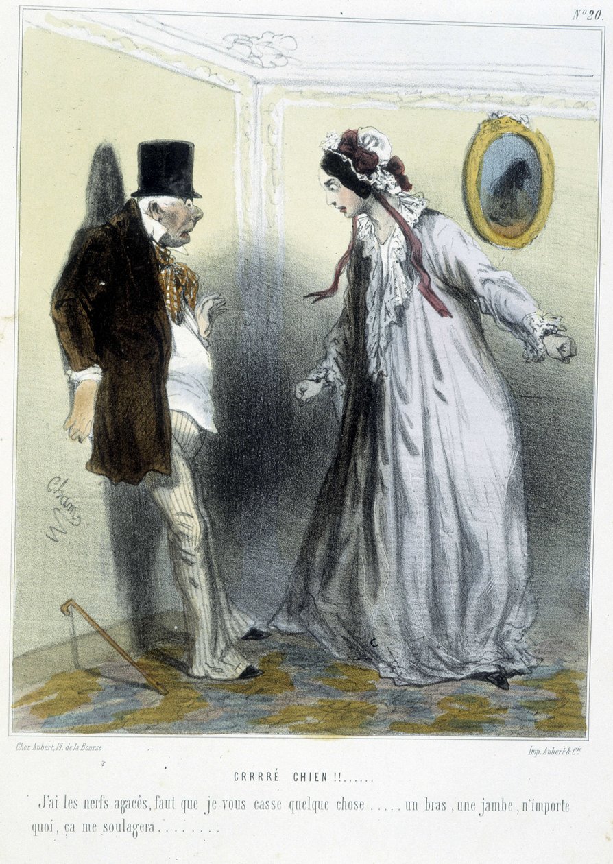 Crrré chien! - in “Madeleines” di Cham, v.1870-1880 da Amédée de Noé