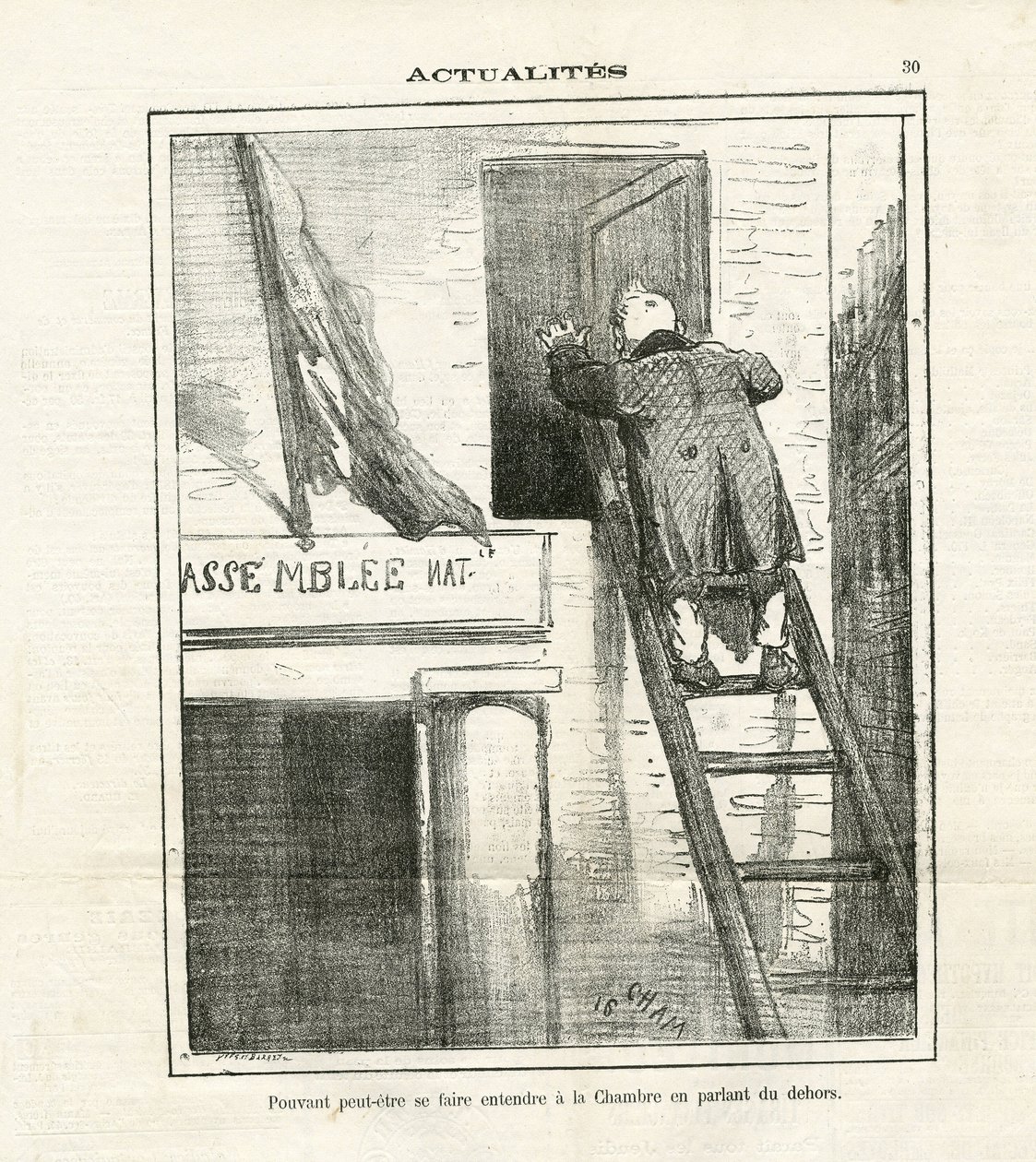 Illustrazione di Cham (1819-1879) in Le Charivari da Amédée de Noé
