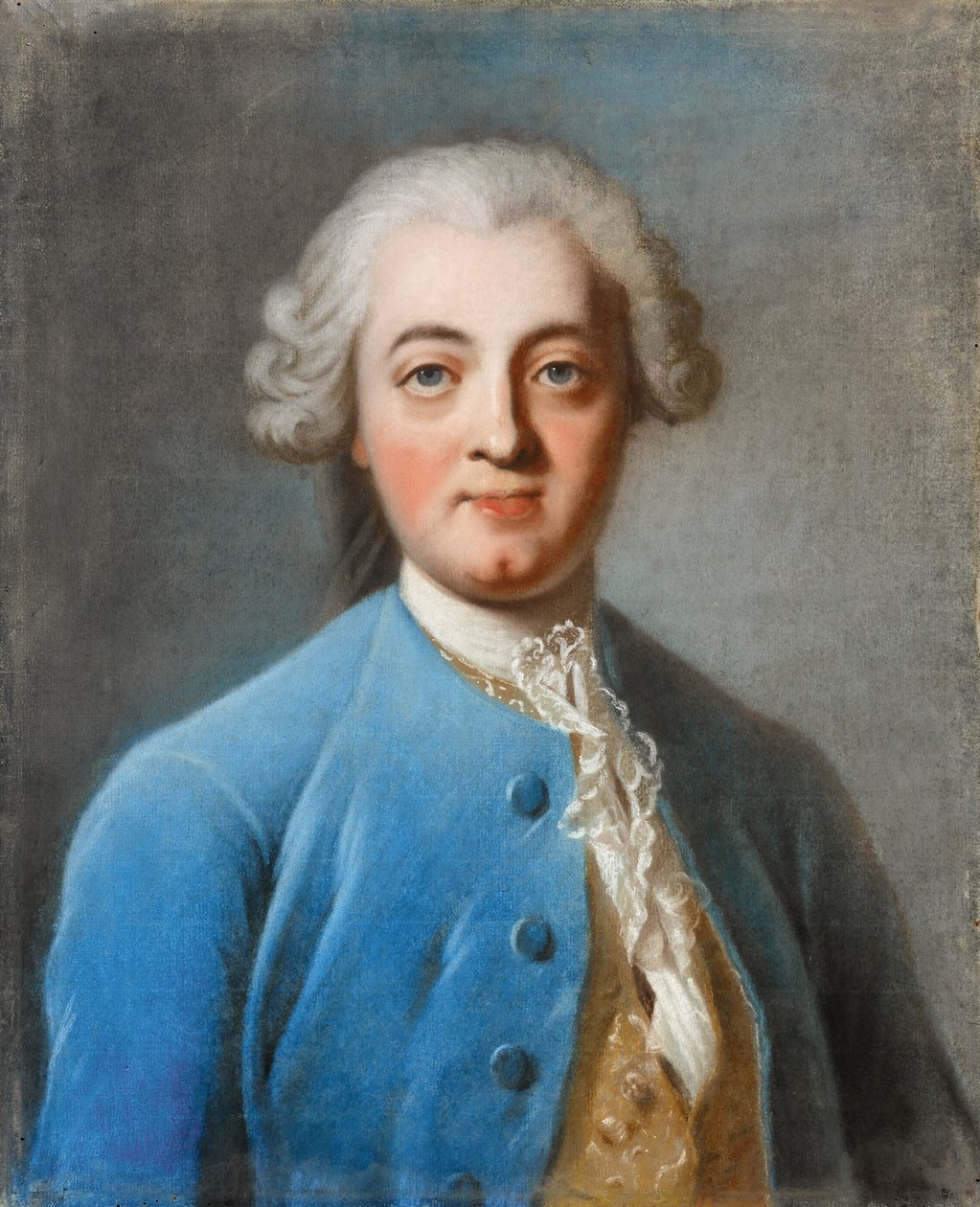 Ritratto di Claude Adrien Helvétius 1715-1771 da Charles Amedee Philippe van Loo