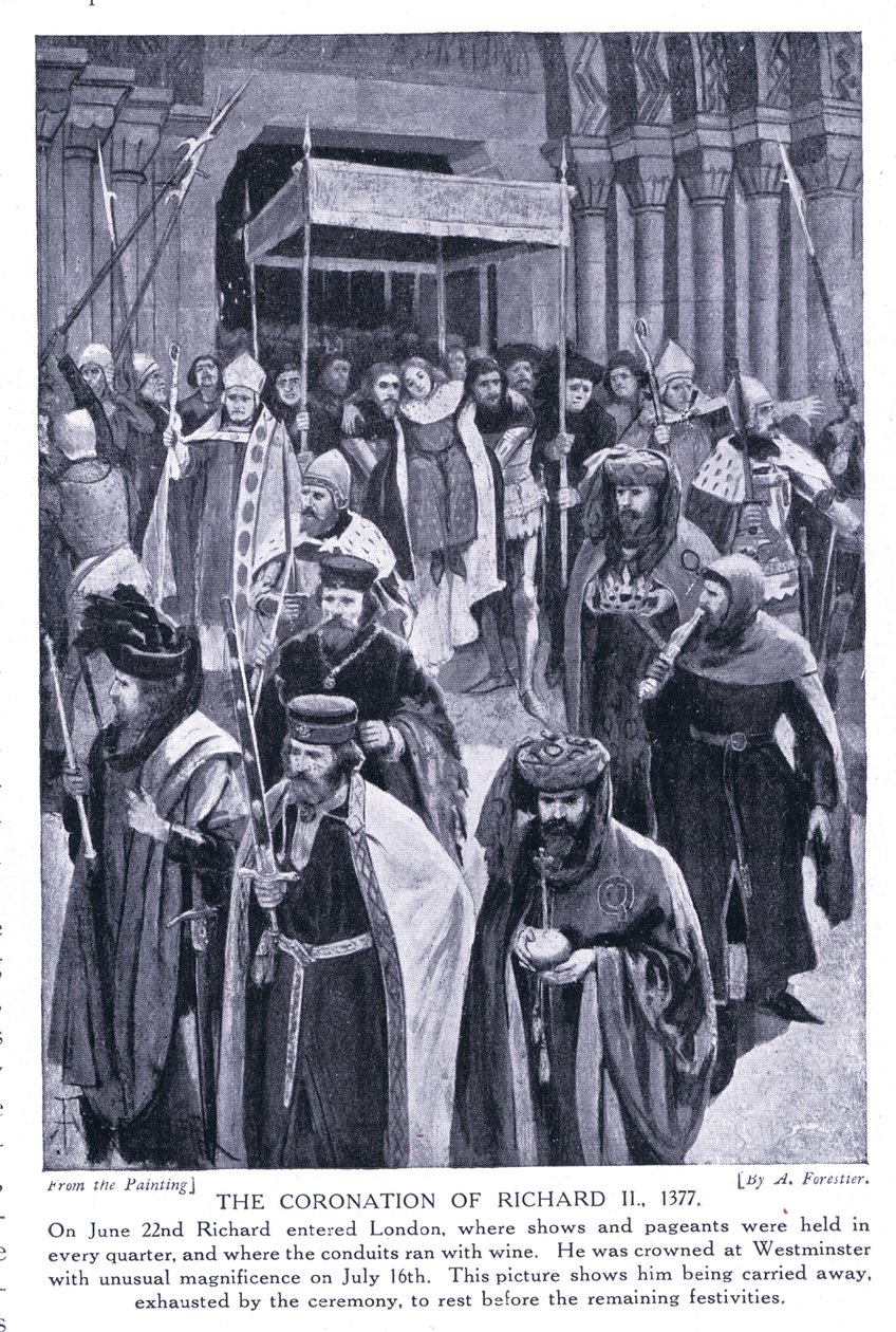 Incoronazione di Riccardo II, 1920 da Amedee Forestier